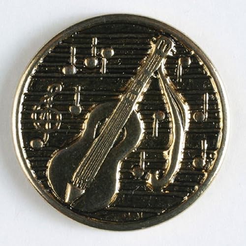 Dill runde Metallknöpfe, goldfarben, 30 Stück von dill and mint