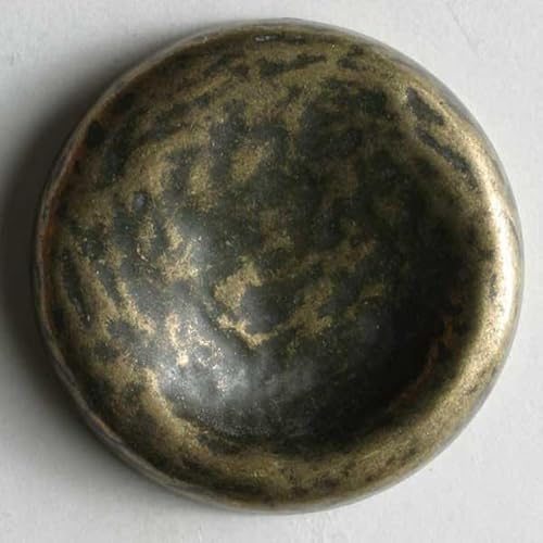 Dill runde Metallknöpfe, goldfarben, Vorteilspackung, 16 Stück von dill and mint
