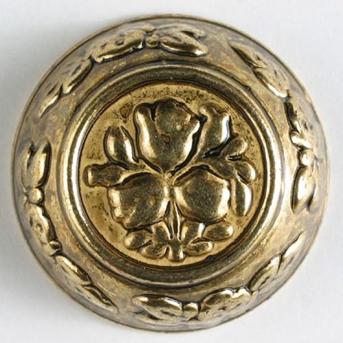 Dill runde Metallknöpfe, goldfarben, Vorteilspackung – 20 Stück Dill runde Metallknöpfe, goldfarben, Vorteilspackung – 20 Stück von dill and mint