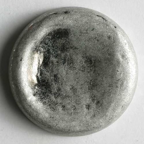 Dill runde Metallknöpfe, silberfarben, Vorteilspackung, 16 Stück von dill and mint