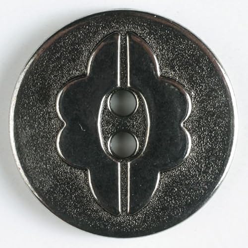 Dill runde Metallknöpfe, silberfarben, Vorteilspackung, 20 Stück von dill and mint