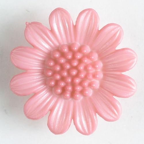Knöpfe in Dillblumenform, Babyrosa, Vorteilspackung, 20 Stück von dill and mint