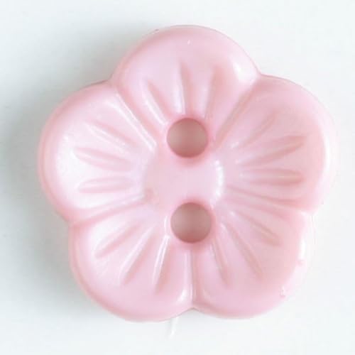 Knöpfe in Dillblumenform, Rosa, Vorteilspackung, 20 Stück von dill and mint