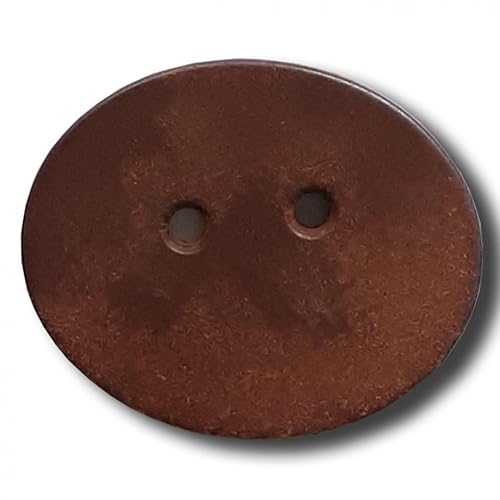 Ovale Holzknöpfe Dill Braun (Vorteilspackung) – 12 Stück von dill and mint