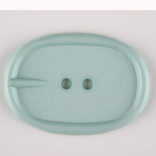 Ovale Kunststoffknöpfe, Dill, Minzgrün, Vorteilspackung, 12 Stück von dill and mint