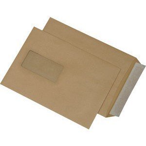 2000 Versandtaschen C5 162x229 mm HK mit Fenster envelope braun dimapax von dimapax