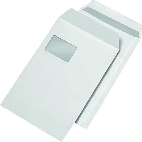 250 Versandtaschen C4 229 x 324 mm envelope mit Fenster HK weiß dimapax von dimapax