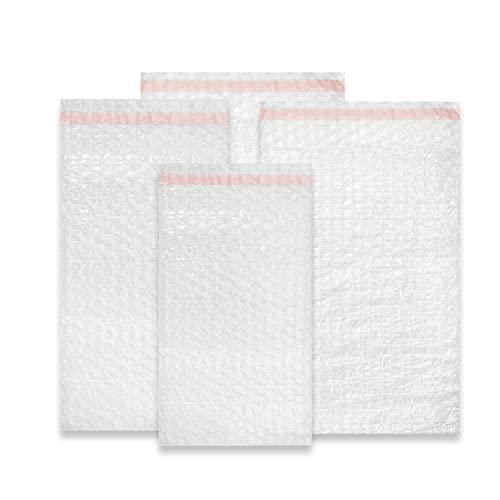 Luftpolstertaschen Flachbeutel Bubble Bags aus Luftpolsterfolie Versandtaschen Bubble-Bags (100, 150 x 200 + 50 mm) von dimapax