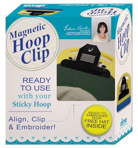 Magnetischer Reifen-Clip für Maschinenstickerei auf Hutkrempe, Baseballkappen, Stiefeln, Ärmeln - inkl. Kappe Magnetischer Reifen-Clip für Maschinenstickerei auf Hutkrempe, Baseballkappen, Stiefeln, Ärmeln - inkl. Kappe von dime Designs in Machine Embroidery