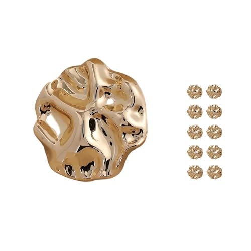 Dinghaole 10-Pack 23mm Mode Gold Metall Knöpfe - Unregelmäßige Vintage-Stil Design Für Cardigans, Mäntel & DIY Handwerk Dinghaole 10-Pack 23mm Mode Gold Metall Knöpfe - Unregelmäßige Vintage-Stil Design Für Cardigans, Mäntel & DIY Handwerk von dinghaole