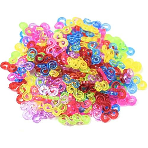 Dinghaole S-Ring-Clips – Verbindungsstücke zur Schmuckherstellung, Regenbogen-Webmaschine mit S-Clip-Nachfüllung, DIY-Armband-Zubehör, geeignet für Kinderhandwerk und Handwerker, 800 Stück Dinghaole S-Ring-Clips – Verbindungsstücke zur Schmuckherstellung, Regenbogen-Webmaschine mit S-Clip-Nachfüllung, DIY-Armband-Zubehör, geeignet für Kinderhandwerk und Handwerker, 800 Stück von dinghaole