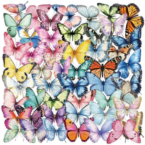 dinghaole 50 Stück Schmetterling Aufkleber, Scrapbooking Schmetterling Aufkleber Sticker Selbstklebende Dekoration Transparentes für Laptop, Handy, Wand, Scrapbook, Auto, Flasche Dekorationszubehör dinghaole 50 Stück Schmetterling Aufkleber, Scrapbooking Schmetterling Aufkleber Sticker Selbstklebende Dekoration Transparentes für Laptop, Handy, Wand, Scrapbook, Auto, Flasche Dekorationszubehör von dinghaole