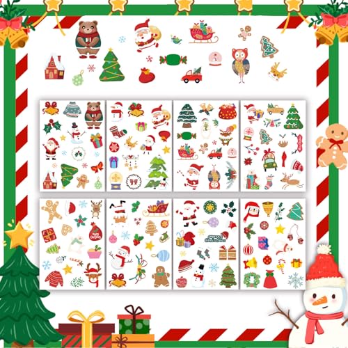 dinghaole 8 Sheets Aufkleber Weihnachten Weihnachtsdeko, Weihnachtliche Aufkleber, Weihnachtsetiketten Selbstklebend, Aufkleber Weihnachten für Umschlag Geschenktüten Papiertüten Weihnachtskarten dinghaole 8 Sheets Aufkleber Weihnachten Weihnachtsdeko, Weihnachtliche Aufkleber, Weihnachtsetiketten Selbstklebend, Aufkleber Weihnachten für Umschlag Geschenktüten Papiertüten Weihnachtskarten von dinghaole