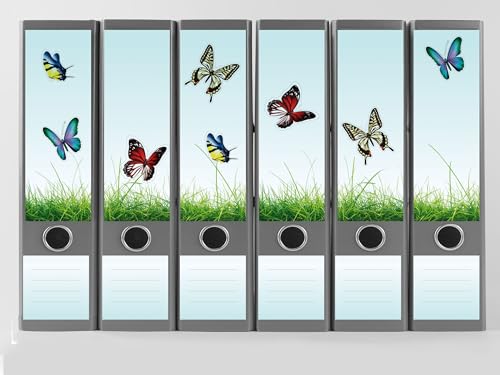 Ordnerrücken "Schmetterlingswiese" | 40-tlg. für 12 Ordner | DIY | selbst gestalten | Design-Klebe-Etiketten Ordnerrücken "Schmetterlingswiese" | 40-tlg. für 12 Ordner | DIY | selbst gestalten | Design-Klebe-Etiketten von dirxbuschinger