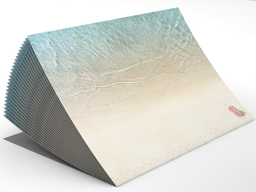 Schreibtischunterlage aus Papier DIN A2 | Design "Traumurlaub" | 25 Blatt | mit extra Kalenderblatt 2025 und 2026 | Abreißblock (mit Schutzleiste und A5-Notizblock) von dirxbuschinger
