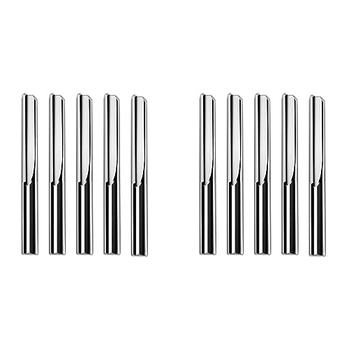dissot 10 Stück/Set 6 x 32 mm Zweiflöte gerade Router Bit für Holz CNC Schneiden gerade Gravierfräser aus Hartmetall dissot 10 Stück/Set 6 x 32 mm Zweiflöte gerade Router Bit für Holz CNC Schneiden gerade Gravierfräser aus Hartmetall von dissot
