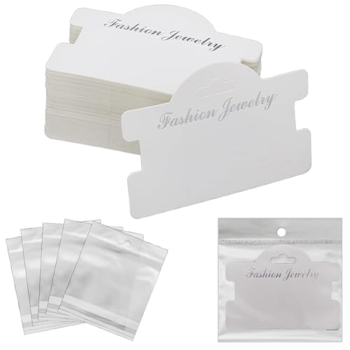 dissot 100 Stück Präsentationsständer für Karten, für Armbänder, Verpackungen für Halsketten, Karten mit weißen dissot 100 Stück Präsentationsständer für Karten, für Armbänder, Verpackungen für Halsketten, Karten mit weißen von dissot