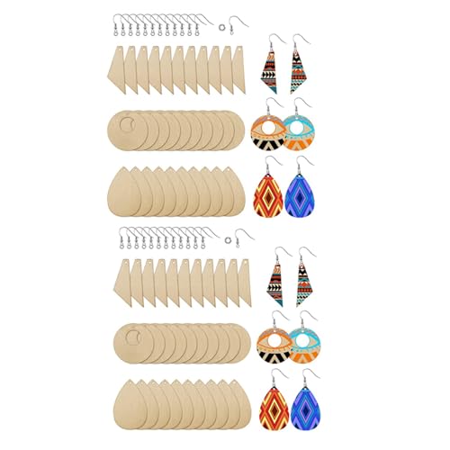 dissot 120 Ohrringe aus Holz, unpoliert, Anhänger in Tropfenform, Anhänger in Tropfenform, konischer Schnitt, für die Herstellung von Hand, Basteln dissot 120 Ohrringe aus Holz, unpoliert, Anhänger in Tropfenform, Anhänger in Tropfenform, konischer Schnitt, für die Herstellung von Hand, Basteln von dissot