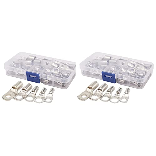 dissot 120 x Lochbolzen, Kabelschuhe aus Kupfer, Zange, Set mit Batterieklemmen, Anschluss von Klemmen dissot 120 x Lochbolzen, Kabelschuhe aus Kupfer, Zange, Set mit Batterieklemmen, Anschluss von Klemmen von dissot