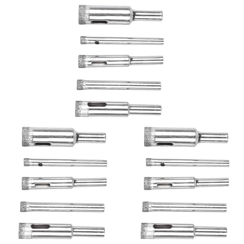 dissot 15-teiliges Werkzeug für Sägeblätter, Diamantbohrer, für Fliesen, Marmor, Glas, Keramik, 5/6/8/10/12 mm dissot 15-teiliges Werkzeug für Sägeblätter, Diamantbohrer, für Fliesen, Marmor, Glas, Keramik, 5/6/8/10/12 mm von dissot