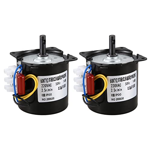 dissot 2 x Synchrongetriebemotor, 220 V AC, 60 KTYZ 60-KTYZ, Synchronmotor, mit Permanentmagnet, 220 V, 2,5 U/min dissot 2 x Synchrongetriebemotor, 220 V AC, 60 KTYZ 60-KTYZ, Synchronmotor, mit Permanentmagnet, 220 V, 2,5 U/min von dissot