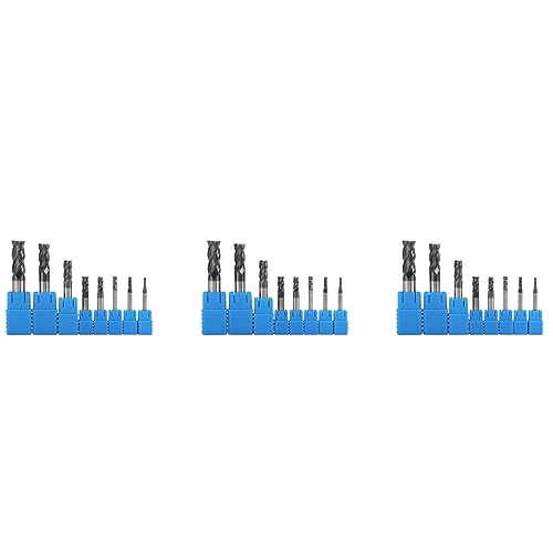 dissot 24 Stück 2 – 12 mm Hartmetall-Fräser, 4 Flöten, Fräser-Set, Fräser-Set, Werkzeugtasche, CNC, Karbid, Fräser, Spiralfräser dissot 24 Stück 2 – 12 mm Hartmetall-Fräser, 4 Flöten, Fräser-Set, Fräser-Set, Werkzeugtasche, CNC, Karbid, Fräser, Spiralfräser von dissot