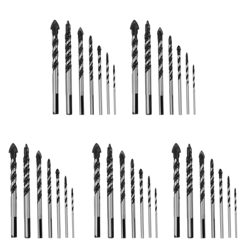 dissot 35-teiliges Bohrer-Set aus Wolframcarbid für Keramikfliesen, Porzellan, Beton, Mauerwerk, Glas, Spiegel, Mauerwerk aus Kunststoff und Holz (3, 4, 5, 6, 8, 10, 12 mm) von dissot