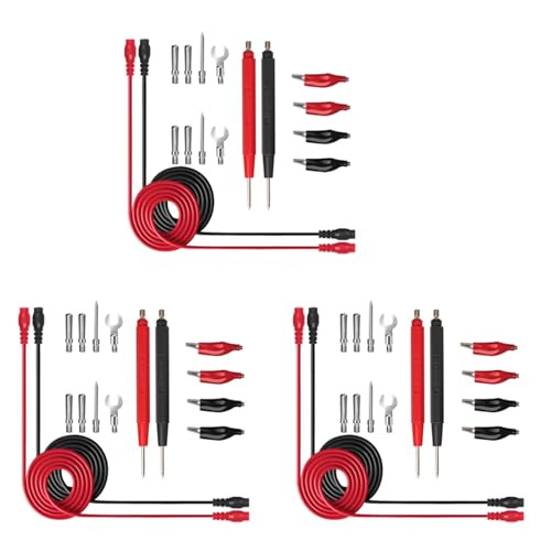 dissot 48-teiliges Set mit Messleitungen für Multimeter-Testsonde, ersetzt Testleitungen, Sonden für digitale Multimode-Klemmen, für U-förmige Krokodilklemmen dissot 48-teiliges Set mit Messleitungen für Multimeter-Testsonde, ersetzt Testleitungen, Sonden für digitale Multimode-Klemmen, für U-förmige Krokodilklemmen von dissot