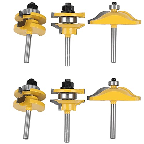 dissot 6 x 1/4 Bohrer, erhöhter Ringhalter mit Sockel – 3 Holzfräser für Ogee Holzfräsen dissot 6 x 1/4 Bohrer, erhöhter Ringhalter mit Sockel – 3 Holzfräser für Ogee Holzfräsen von dissot
