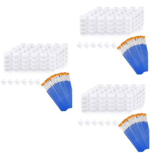 dissot 60 Streifen 360 leere Farbtöpfe Streifen Mini Aufbewahrungsbehälter transparent und 20 Stück Serie Pinsel Malerei Handwerk Malerei dissot 60 Streifen 360 leere Farbtöpfe Streifen Mini Aufbewahrungsbehälter transparent und 20 Stück Serie Pinsel Malerei Handwerk Malerei von dissot