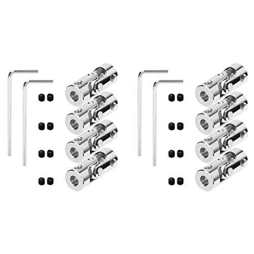 dissot 8 Packungen Kardangelenk-Kupplungsverbinder mit Universaldichtung aus Stahl von 4 mm bis 4 mm dissot 8 Packungen Kardangelenk-Kupplungsverbinder mit Universaldichtung aus Stahl von 4 mm bis 4 mm von dissot