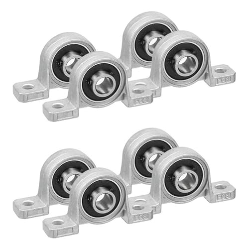 dissot 8 Stück Serien KP08 8 mm Bohrung aus Zinklegierung mit Kugellagern für den Innenbereich, montiert, Bodenlager dissot 8 Stück Serien KP08 8 mm Bohrung aus Zinklegierung mit Kugellagern für den Innenbereich, montiert, Bodenlager von dissot