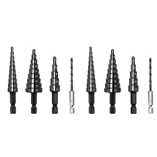 dissot 8-teiliges Set 3-12, 4-12, 4-20 mm, HSS, gerade, Nut, Nitrid, Spiralbohrer, Holz, Metall, Lochschneider, Kernbohrwerkzeuge dissot 8-teiliges Set 3-12, 4-12, 4-20 mm, HSS, gerade, Nut, Nitrid, Spiralbohrer, Holz, Metall, Lochschneider, Kernbohrwerkzeuge von dissot