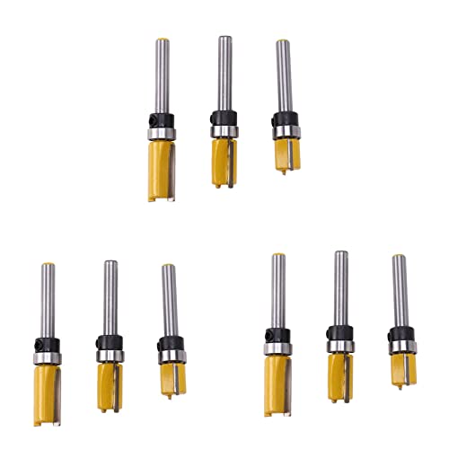 dissot 9-teiliges Set, 1/4 Zoll (6,35 cm), Untere Spitze, 1/2 Zoll (6,35 cm), Bit, Bit-Motiv, Kugellager oben und unten, 1/2 Zoll von dissot