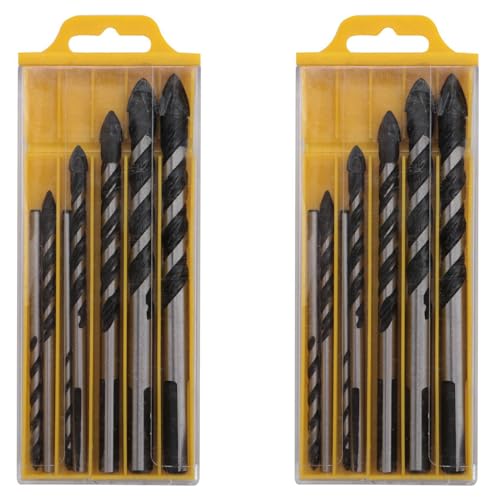 dissot Bohrer-Set mit Hartmetallspitze, 14-teilig, für Ziegel aus Keramikfliesen, Porzellan (3, 4, 5, 6, 8, 10, 12 mm) von dissot