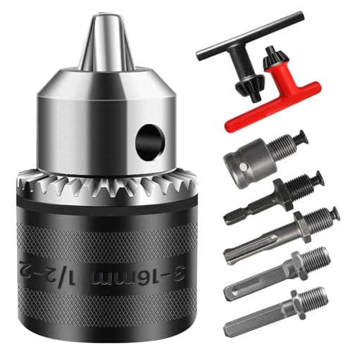 dissot Bohrfutteradapter 3-16 mm 1/2-20UNF für Schlagschrauber/Bohrmaschine/Schlagbohrmaschine/Schlagbohrmaschine, 16 mm Bohrfutterschlüssel dissot Bohrfutteradapter 3-16 mm 1/2-20UNF für Schlagschrauber/Bohrmaschine/Schlagbohrmaschine/Schlagbohrmaschine, 16 mm Bohrfutterschlüssel von dissot