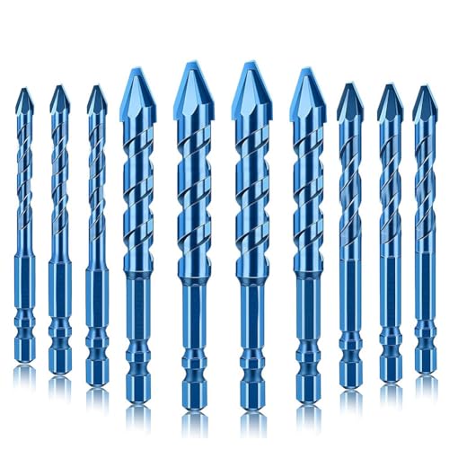 dissot Exzenterbohrer mit Tordumkopf, 10-teiliges Set, vielseitig einsetzbar, auf Glasbeton, für Keramik, Ziegel, 10 Stück dissot Exzenterbohrer mit Tordumkopf, 10-teiliges Set, vielseitig einsetzbar, auf Glasbeton, für Keramik, Ziegel, 10 Stück von dissot