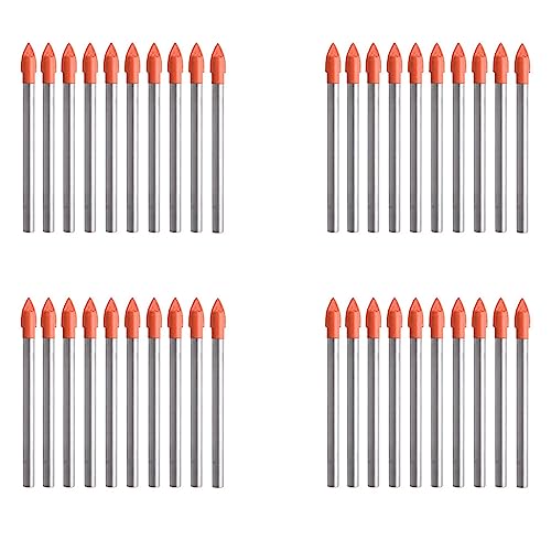 dissot Glas- und Ziegelbohrer, 40 Stück, 6 mm, für Hartmetallbohrer dissot Glas- und Ziegelbohrer, 40 Stück, 6 mm, für Hartmetallbohrer von dissot