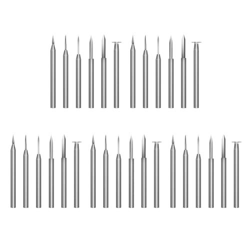 dissot Holzschnitzbohrer für Rotationswerkzeug, 30 Stück, Zubehör für Gravur, Bohrer, Schleifwerkzeug aus Holz, 3 mm dissot Holzschnitzbohrer für Rotationswerkzeug, 30 Stück, Zubehör für Gravur, Bohrer, Schleifwerkzeug aus Holz, 3 mm von dissot