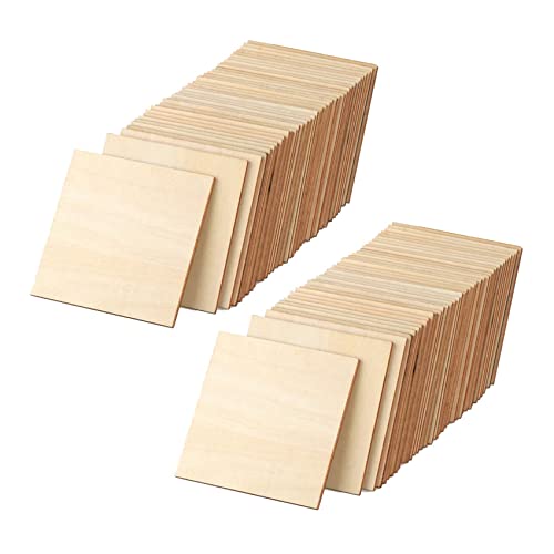 dissot Holzstücke, nicht 100 Stück, Serie, 4 Zoll, quadratisch, unbehandeltes Holz, natürliche Scheiben für Basteln, Handwerk, Malerei, Färbung dissot Holzstücke, nicht 100 Stück, Serie, 4 Zoll, quadratisch, unbehandeltes Holz, natürliche Scheiben für Basteln, Handwerk, Malerei, Färbung von dissot