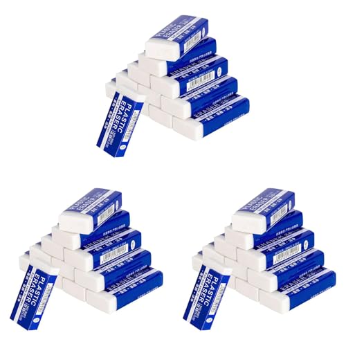 dissot Packung mit 36 Radiergummis, Radiergummi, weiß, für die Schule, künstlerische Radiergummis für Kinder zum Zeichnen von losen Blättern dissot Packung mit 36 Radiergummis, Radiergummi, weiß, für die Schule, künstlerische Radiergummis für Kinder zum Zeichnen von losen Blättern von dissot