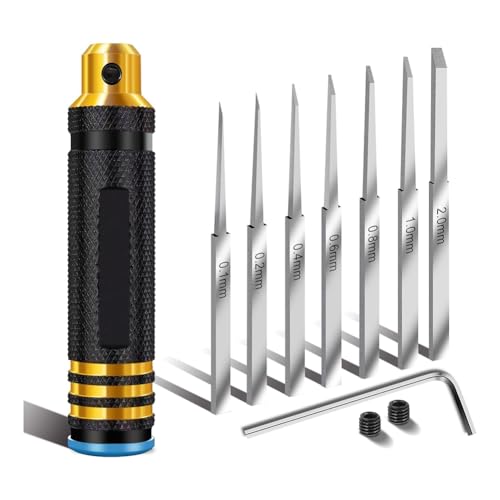 dissot Premier Modell Scriber mit 7 Klingen (0,1/0,2/0,4/0,6/0,8/1,0/2,0 mm), zum Schneiden, Panelreihe, Modell A von dissot