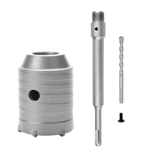 dissot SDS Plus Bohrhammer Lochsäge Wandbohrer-Set Schneidwerkzeuge mit runder Welle, Beton, Zement, Stein, Radöffner, 55 mm dissot SDS Plus Bohrhammer Lochsäge Wandbohrer-Set Schneidwerkzeuge mit runder Welle, Beton, Zement, Stein, Radöffner, 55 mm von dissot