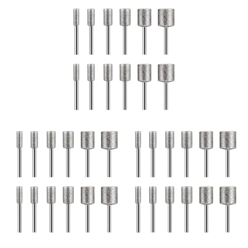 dissot Stein-Skulptur-Set, 36-teilig, Diamant-Fräser für Stein, Glas, Keramik, rotierende Werkzeuge (4 mm, 5 mm, 6 mm, 8 mm, 10 mm, 12 mm) von dissot