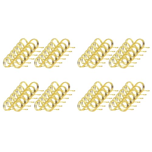dissot Tischnummernhalter, 48 Stück, für Hochzeit, Clips, Visitenkarten, Fotokarten, Präsentationsständer, goldfarben dissot Tischnummernhalter, 48 Stück, für Hochzeit, Clips, Visitenkarten, Fotokarten, Präsentationsständer, goldfarben von dissot
