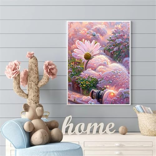 ditlvy 5D Rosa Blume Diamond Painting Erwachsene,DIY Diamant Painting Bilder für Anfänger,Voller Kristall Strass Kreuzstich Malen Nach Zahlen Bilder für Home Dekor Square Drill,50x70cm ditlvy 5D Rosa Blume Diamond Painting Erwachsene,DIY Diamant Painting Bilder für Anfänger,Voller Kristall Strass Kreuzstich Malen Nach Zahlen Bilder für Home Dekor Square Drill,50x70cm von ditlvy