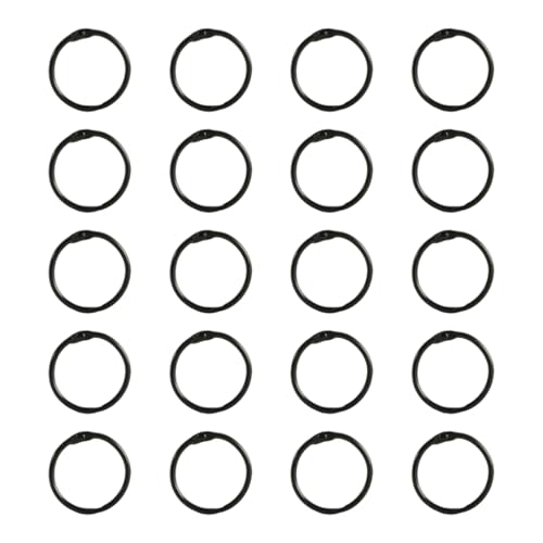 20 Stück 25 mm Metall-Binderinge, Indexe, Kartenringe, Buchbinderinge zum Organisieren von Dokumenten, Fotoalben und 20 Stück 25 mm Metall-Binderinge, Indexe, Kartenringe, Buchbinderinge zum Organisieren von Dokumenten, Fotoalben und von divuukyi