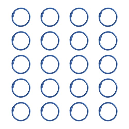 20 Stück 25 mm Metall-Binderinge, Indexe, Kartenringe, Buchbinderinge zum Organisieren von Dokumenten, Fotoalben und 20 Stück 25 mm Metall-Binderinge, Indexe, Kartenringe, Buchbinderinge zum Organisieren von Dokumenten, Fotoalben und von divuukyi