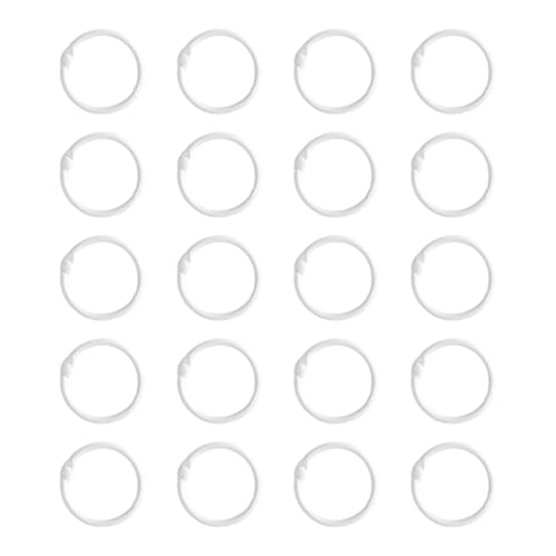 20 Stück 25 mm Metall-Binderinge, Indexe, Kartenringe, Buchbinderinge zum Organisieren von Dokumenten, Fotoalben und 20 Stück 25 mm Metall-Binderinge, Indexe, Kartenringe, Buchbinderinge zum Organisieren von Dokumenten, Fotoalben und von divuukyi