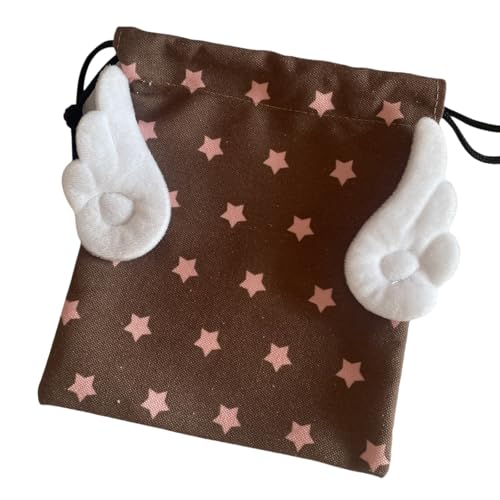 Aufbewahrungstasche aus weichem Plüschstoff mit Stern- und Flügelmotiven, stabiler Kinderzimmer-Organizer für Bücher, Spielzeugzubehör Aufbewahrungstasche aus weichem Plüschstoff mit Stern- und Flügelmotiven, stabiler Kinderzimmer-Organizer für Bücher, Spielzeugzubehör von divuukyi
